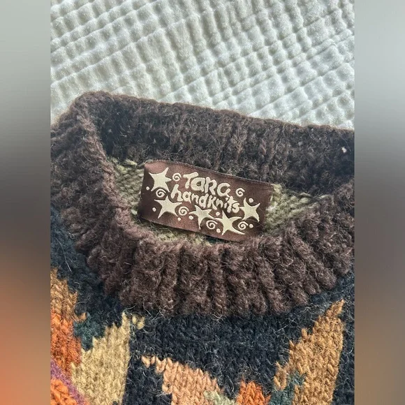 Tara Handknits Wool Cardigan Sweater - Picture 3 of 6